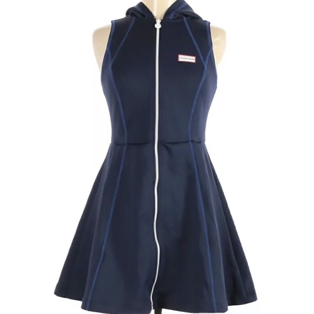Hunter for Target scuba sleeveless navy blue dress